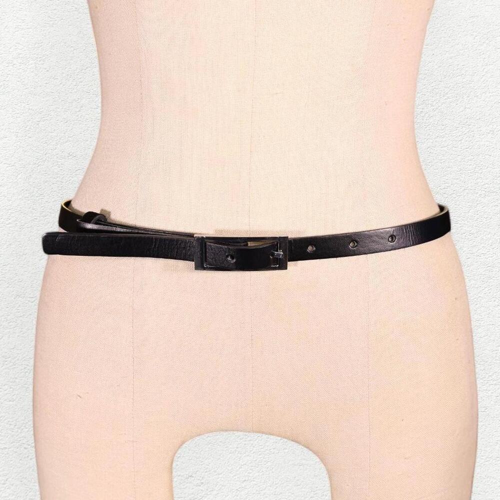 MNG by Mango Skinny Belt in Black